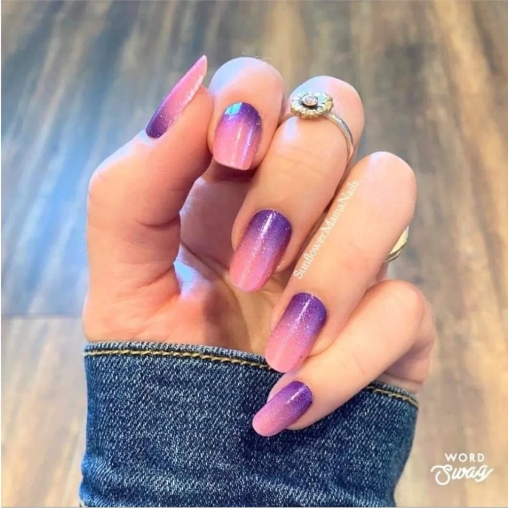 *Retired* Color Street: Til the Glitter End | Pink Purple Gradient Glitter Party
